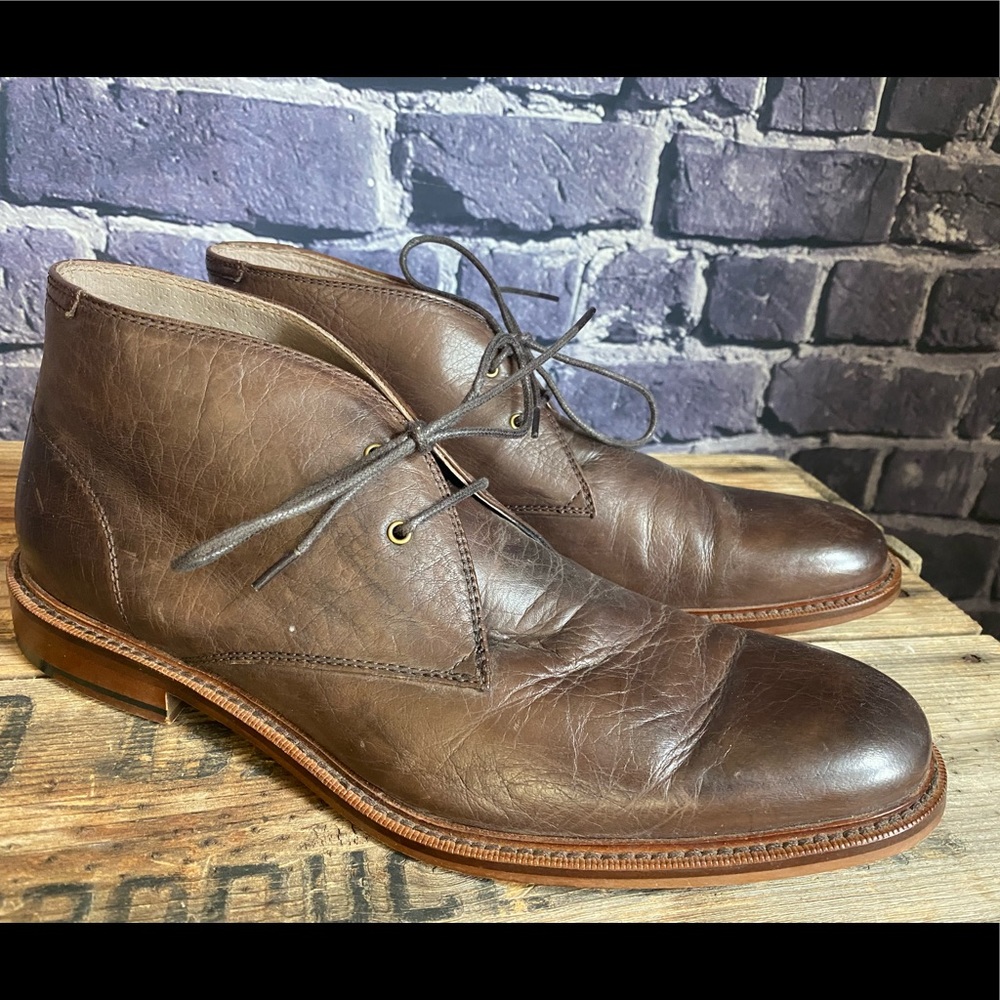 Banana Republic brown leather boots, size 9